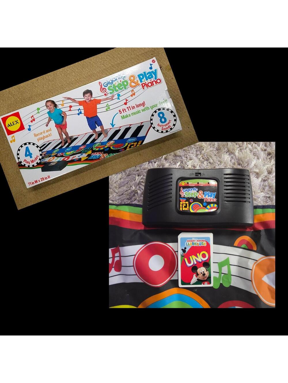 Disney Mickey Mouse Clubhouse My First UNO + Alex Gigantic Step & Play Piano